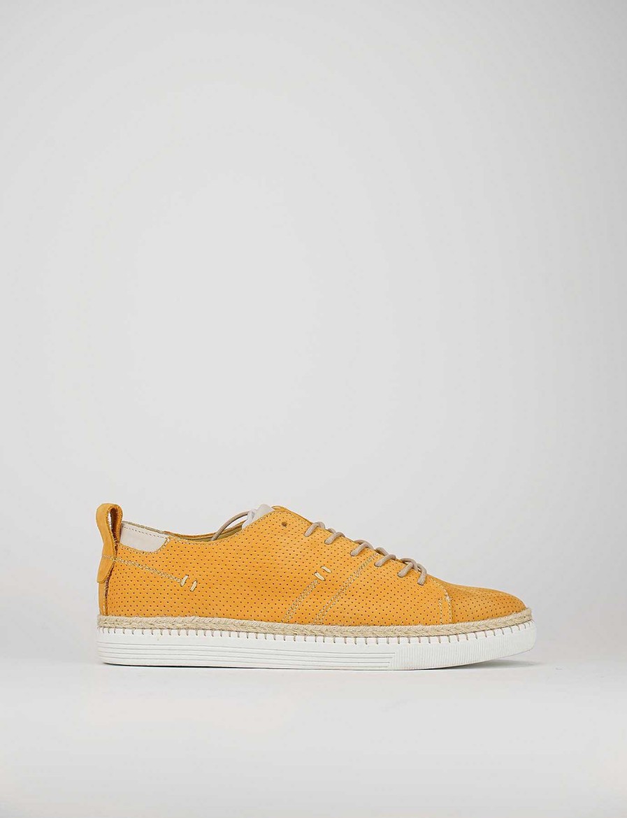 Uomo Barca | Sneakers In Nabuk Giallo