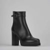 Donna Barca | Stivaletti Tacco Alto Tacco 10 Cm In Pelle Nera