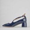 Donna Barca | Decollete Tacco 5 Cm Vernice Blu