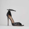 Donna Barca | Sandali Tacco Alto Tacco 11 Cm In Pelle Nera