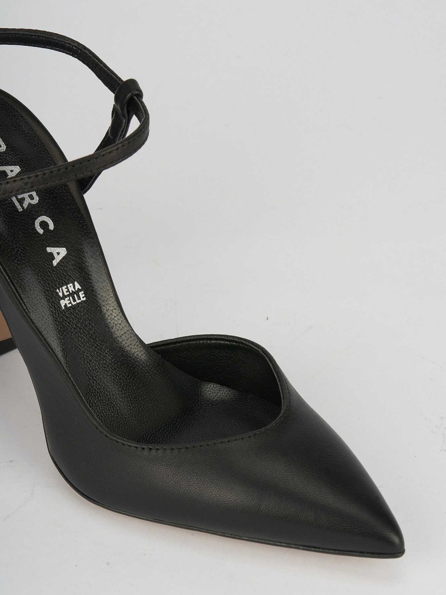 Donna Barca | Decollete Tacco 10 Cm In Pelle Nera