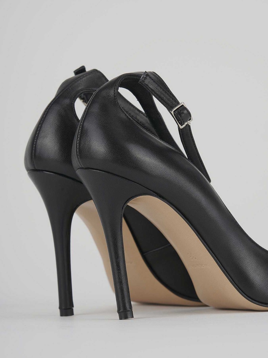 Donna Barca | Decollete Tacco 10 Cm In Pelle Nera