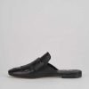 Donna Barca | Sabot Tacco 1 Cm In Pelle Nera