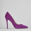 Donna Barca | Decollete Tacco 11 Cm Camoscio Viola