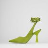 Donna Barca | Decollete Tacco 9 Cm In Raso Verde