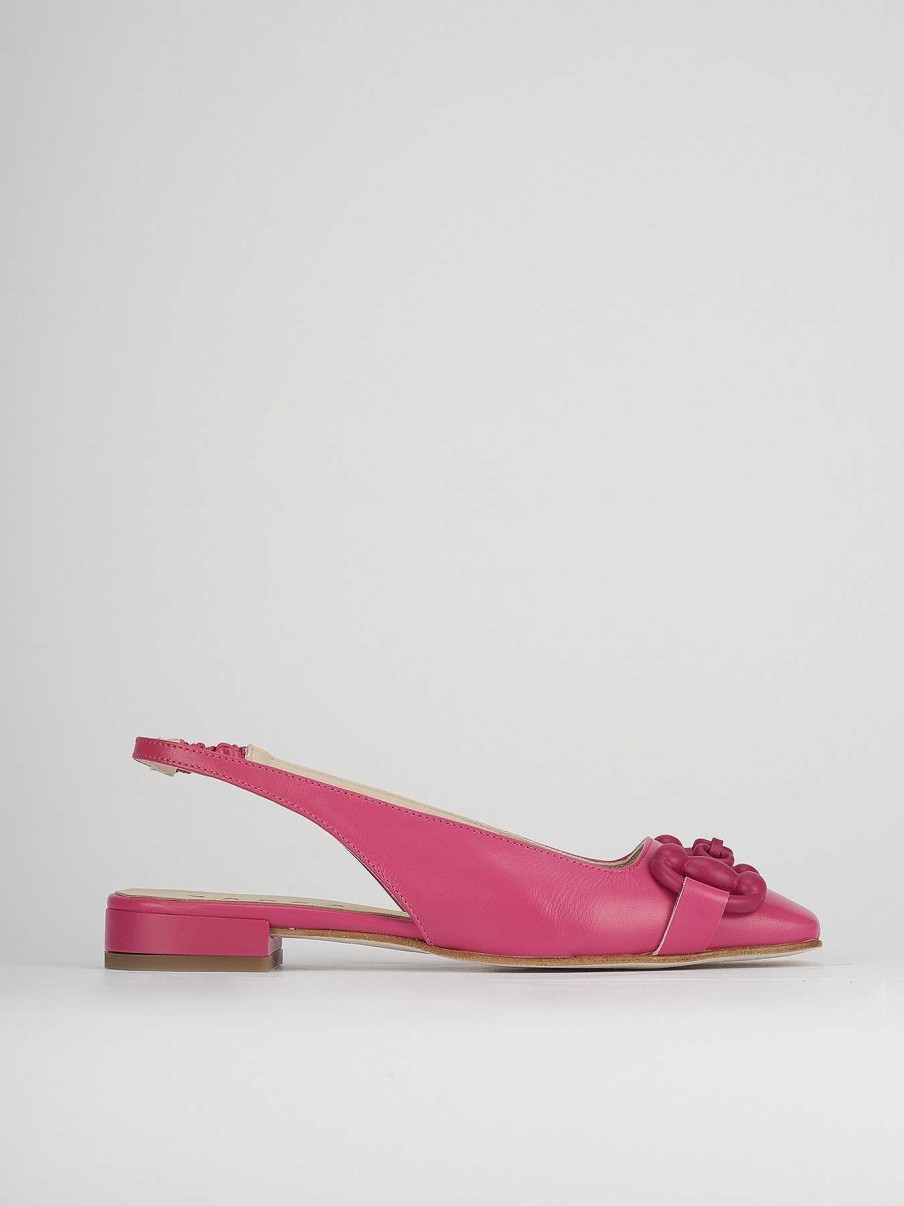 Donna Barca | Scarpe Basse Tacco 1 Cm In Pelle Rosa