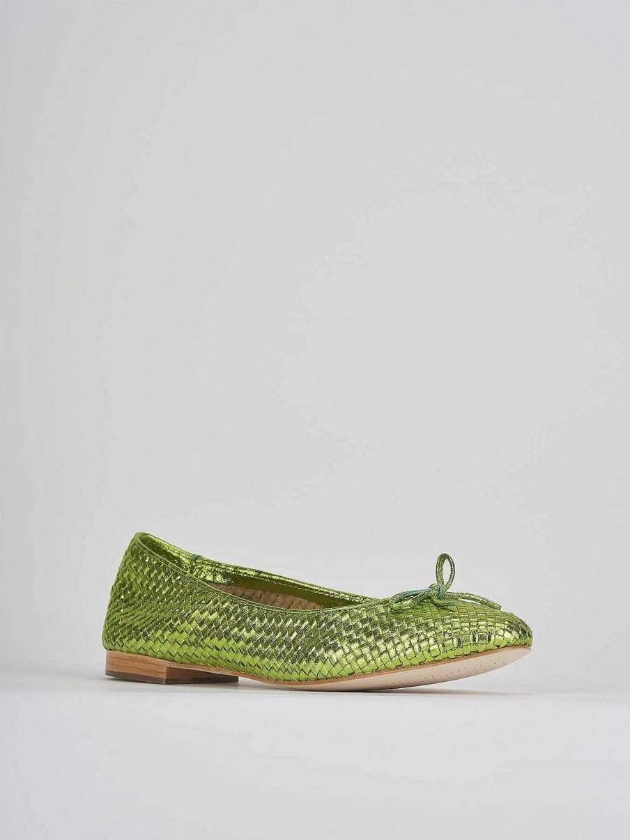 Donna Barca | Scarpe Basse Tacco 1 Cm In Pelle Verde