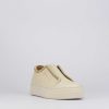 Donna Barca | Sneakers Tacco 1 Cm In Pelle Beige