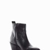 Donna Barca | Stivaletti Tacco Alto Tacco 5 Cm In Pelle Nera