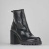 Donna Barca | Stivaletti Tacco Alto Tacco 7 Cm In Pelle Nera