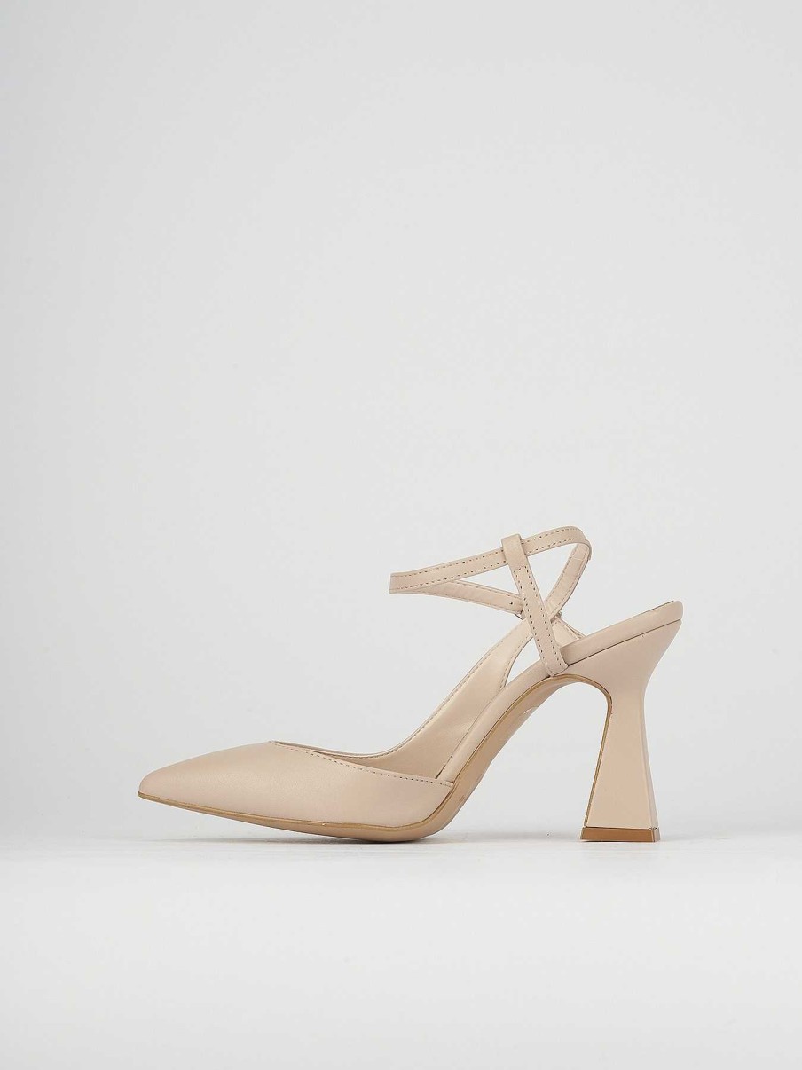 Donna Barca | Decollete Tacco 10 Cm In Pelle Beige