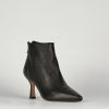 Donna Barca | Stivaletti Tacco Alto Tacco 7 Cm In Pelle Nera