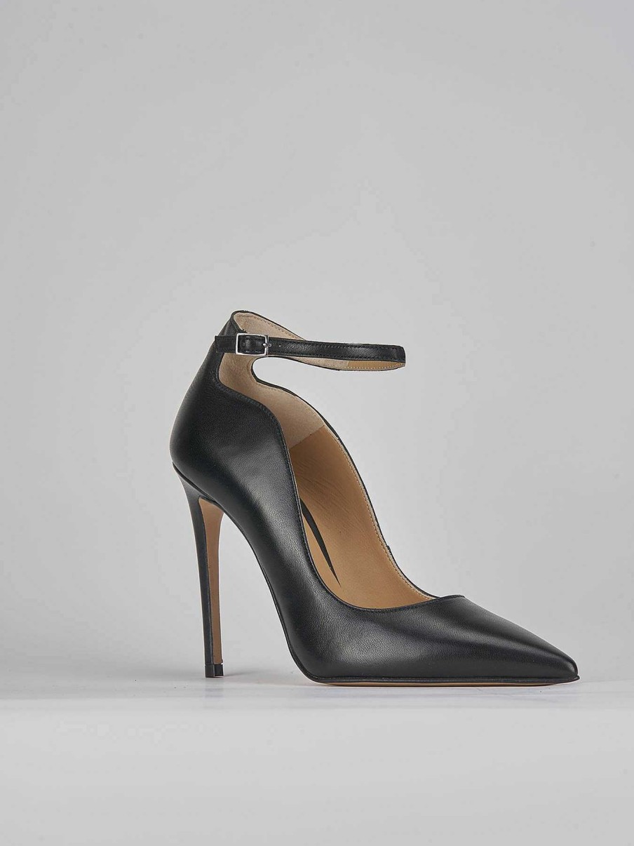 Donna Barca | Decollete Tacco 11 Cm In Pelle Nera