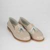 Donna Barca | Mocassini Tacco 2 Cm In Pelle Beige