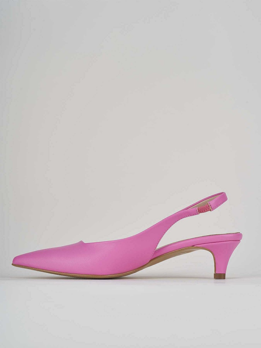 Donna Barca | Decollete Tacco 3 Cm In Pelle Rosa