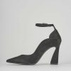 Donna Barca | Decollete Tacco 8 Cm In Camoscio Nero