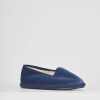 Donna Barca | Scarpe Basse Tacco 1 Cm In Velluto Blu