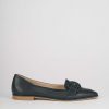 Donna Barca | Scarpe Basse Tacco 1 Cm In Pelle Blu