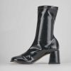 Donna Barca | Stivaletti Tacco Alto Tacco 5 Cm In Pelle Nera