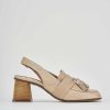 Donna Barca | Decollete Tacco 6 Cm In Pelle Beige