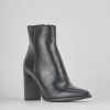 Donna Barca | Stivaletti Tacco Alto Tacco 8 Cm In Pelle Nera