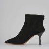 Donna Barca | Stivaletti Tacco Alto Tacco 7 Cm In Camoscio Nero