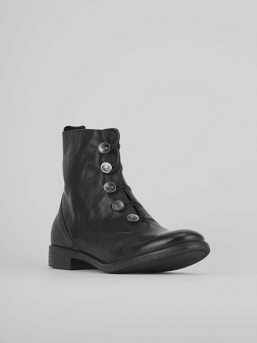 Donna Barca | Anfibio Tacco 3 Cm In Pelle Nera