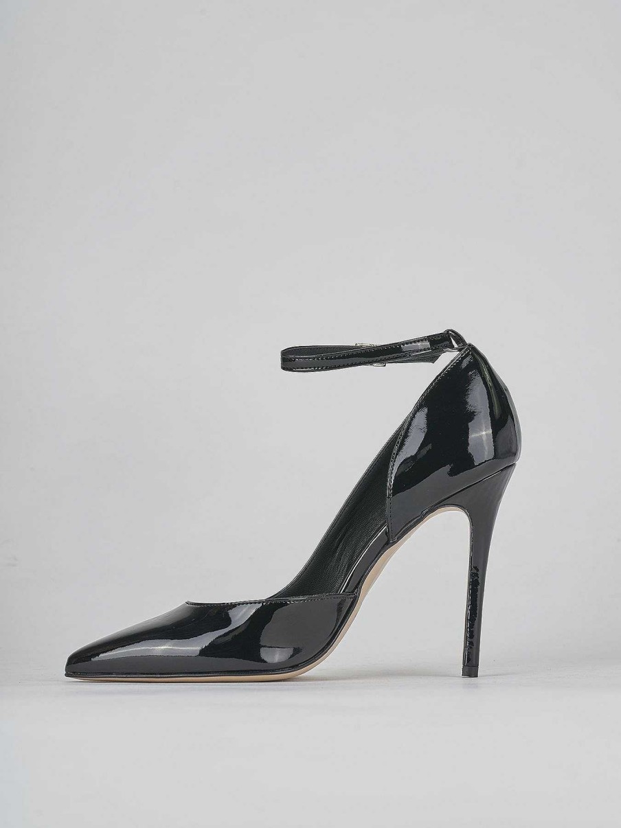 Donna Barca | Decollete Tacco 9 Cm In Vernice Nera