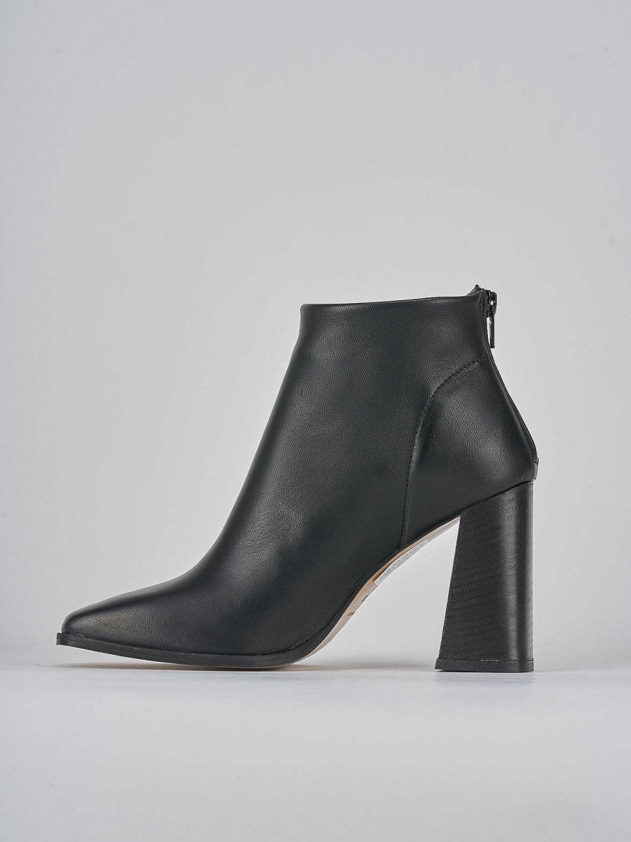 Donna Barca | Stivaletti Tacco 10Cm Pelle Nero