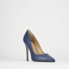 Donna Barca | Decollete Tacco 11 Cm In Pelle Blu