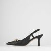 Donna Barca | Decollete Tacco 7 Cm In Pelle Nera