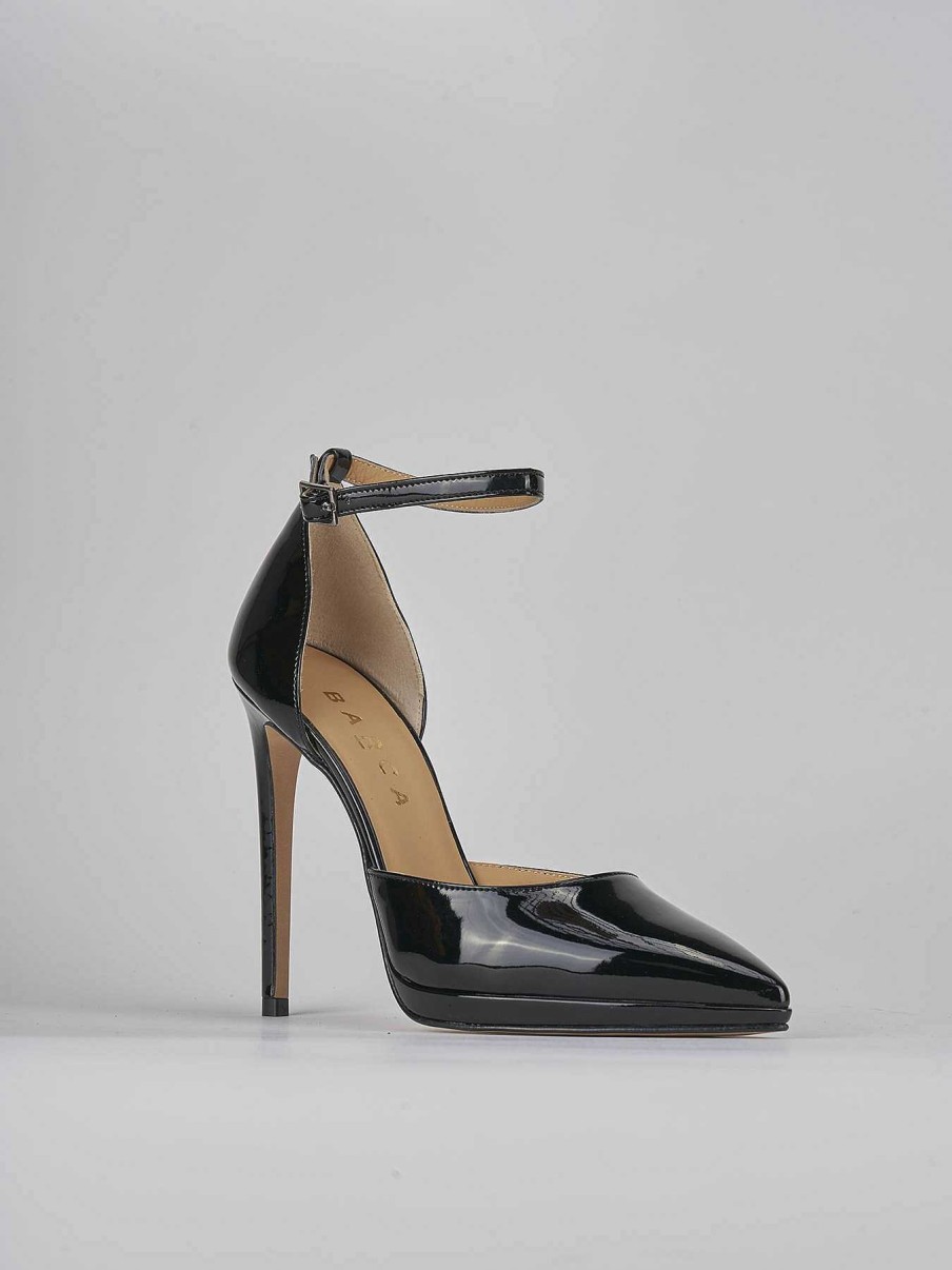 Donna Barca | Decollete Tacco 11Cm Vernice Nero