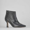 Donna Barca | Stivaletti Tacco Alto Tacco 7 Cm In Pelle Nera