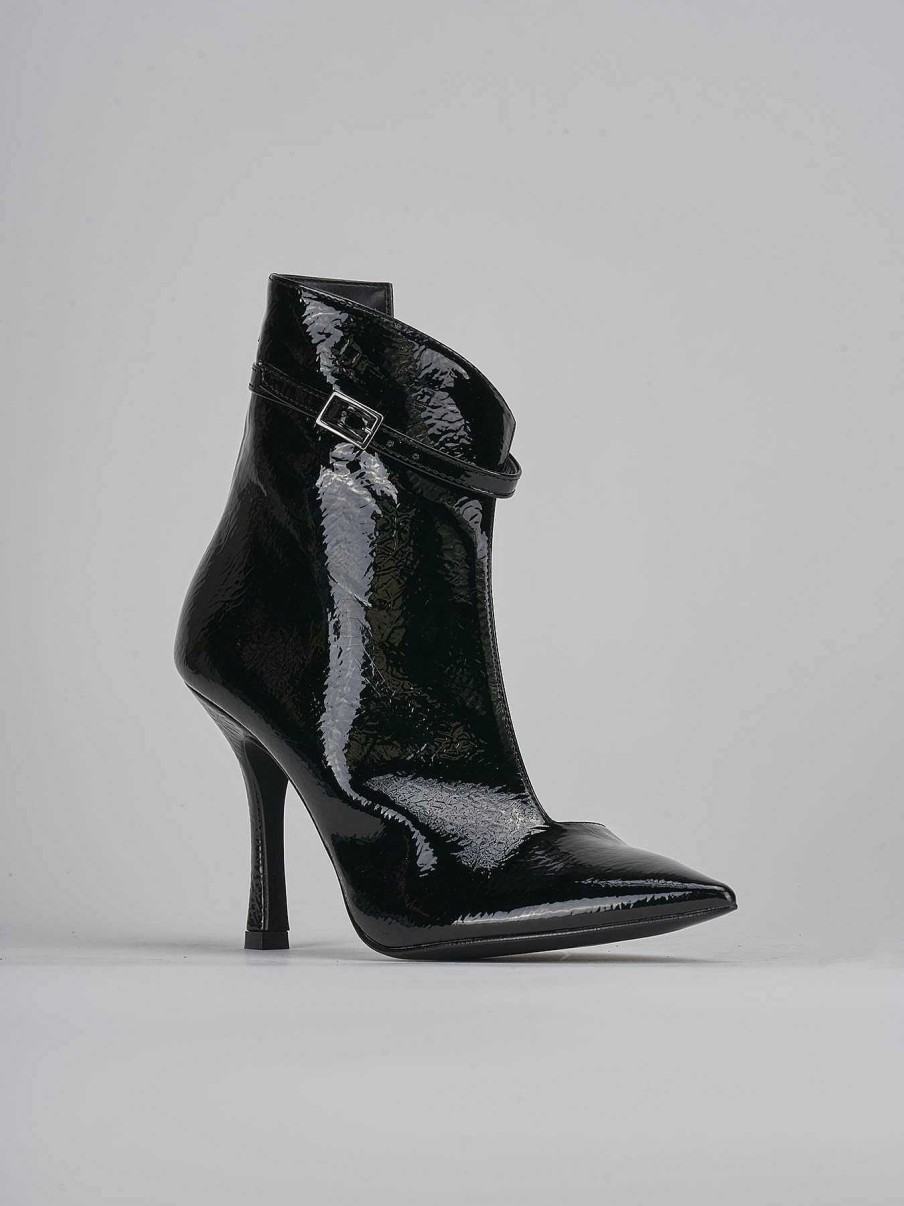 Donna Barca | Stivaletti Tacco Alto Tacco 9 Cm In Vernice Nera