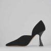 Donna Barca | Decollete Tacco 9 Cm In Camoscio Nero