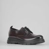 Uomo Barca | Scarpe Stringate In Pelle Bordeaux