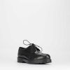 Donna Barca | Scarpe Stringate Tacco 2 Cm In Pelle Nera