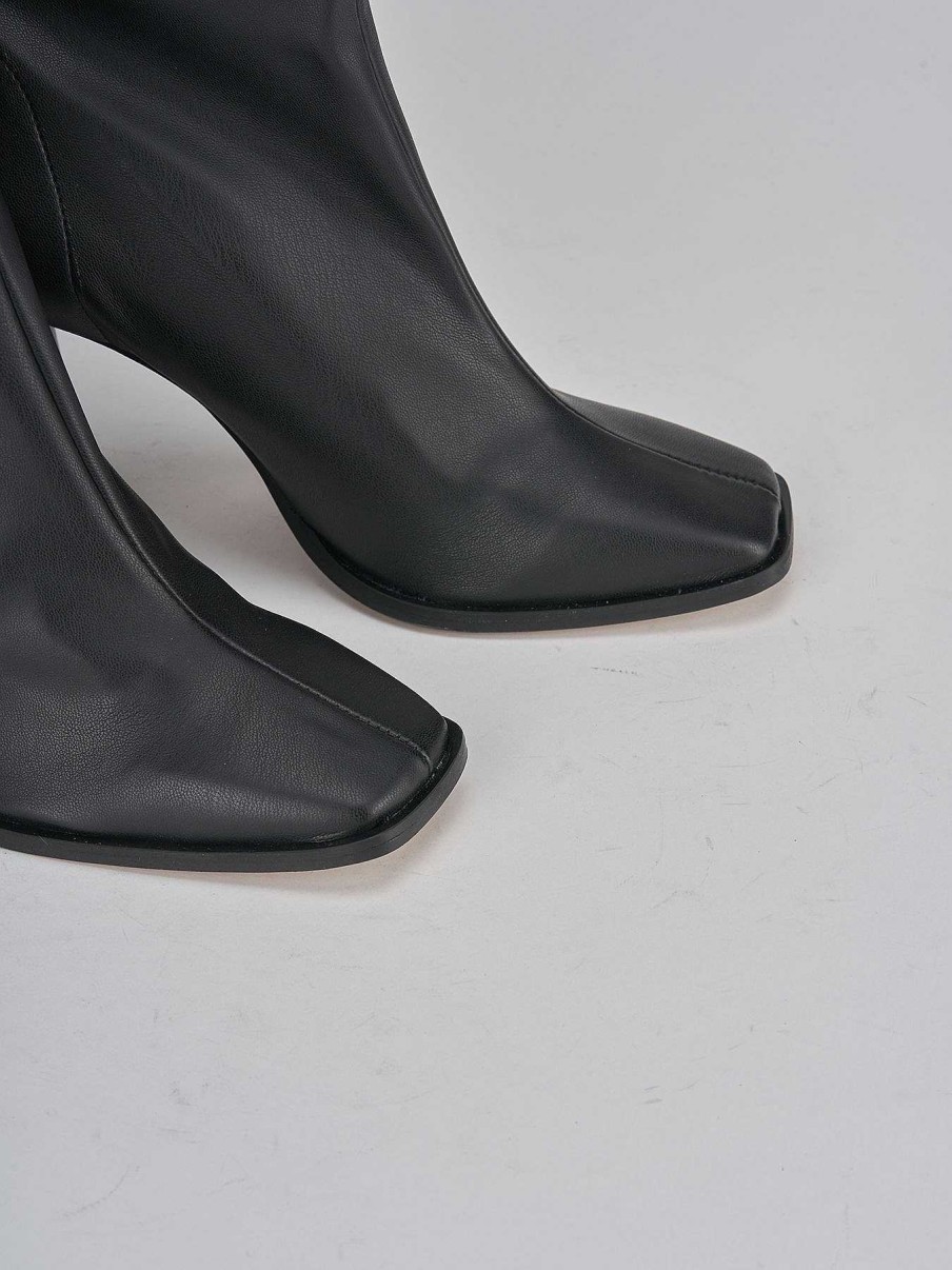 Donna Barca | Stivali Tacco 9Cm Pelle Nero