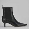 Donna Barca | Stivaletti Tacco Alto Tacco 5 Cm In Pelle Nera