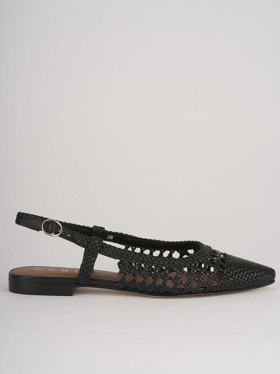 Donna Barca | Scarpe Basse Tacco 1 Cm In Pelle Nera