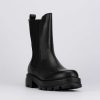 Donna Barca | Stivaletti Tacco Basso Tacco 2 Cm In Pelle Nera