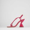 Donna Barca | Sandali Tacco Alto Tacco 10 Cm In Pelle Rosa