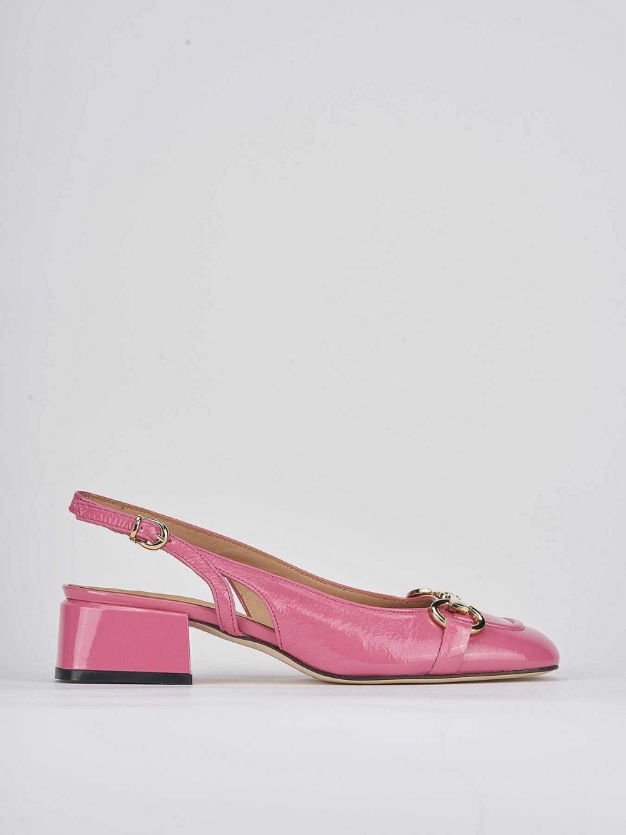 Donna Barca | Decollete Tacco 4 Cm In Vernice Rosa