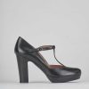 Donna Barca | Decollete Tacco 8 Cm In Pelle Nera