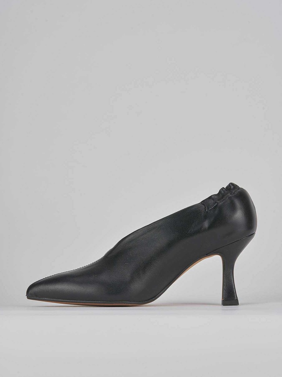 Donna Barca | Decollete Tacco 7 Cm In Pelle Nera