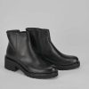 Donna Barca | Stivaletti Tacco Alto Tacco 5 Cm In Pelle Nera