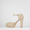 Donna Barca | Decollete Tacco 9 Cm In Pelle Beige