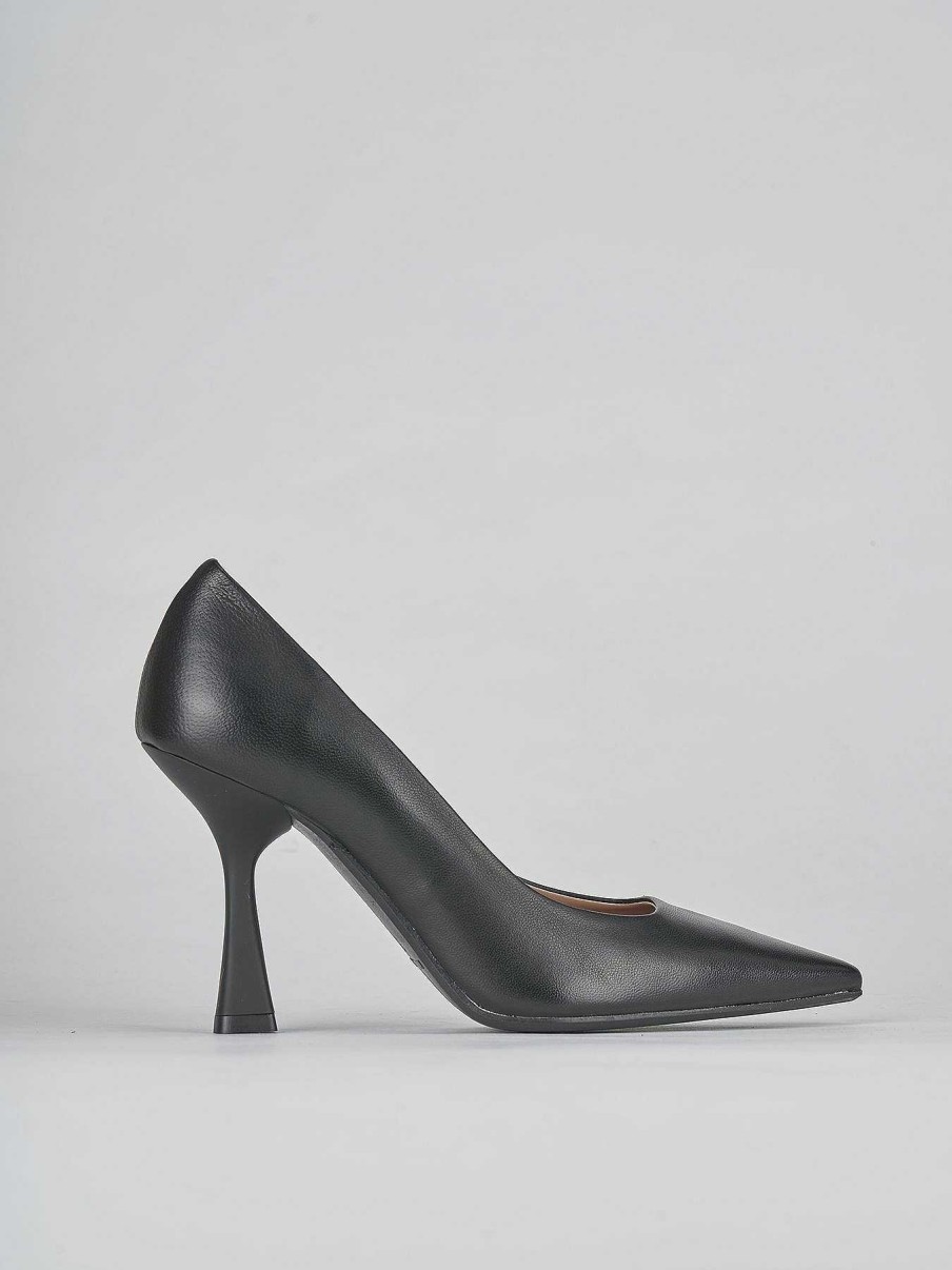 Donna Barca | Decollete Tacco 9 Cm In Pelle Nera