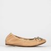 Donna Barca | Scarpe Basse Tacco 1 Cm In Pelle Beige