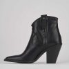 Donna Barca | Stivaletti Tacco Alto Tacco 7 Cm In Pelle Nera